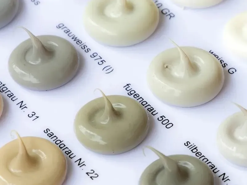 Elastische Silikonfugen Farbmuster